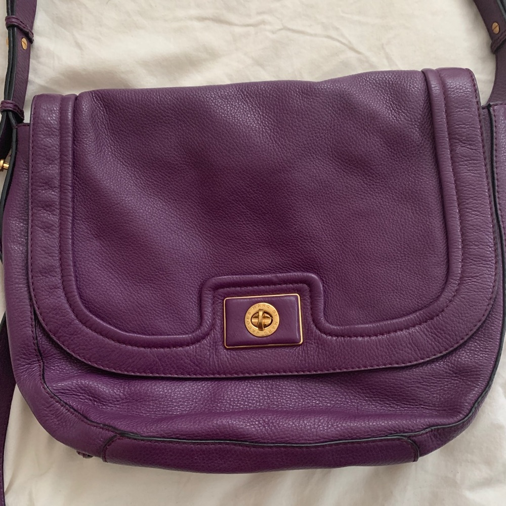 Marc by Marc Jacob purple crossbody leather bag